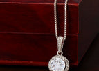 14k White Gold Finish / Luxury Box